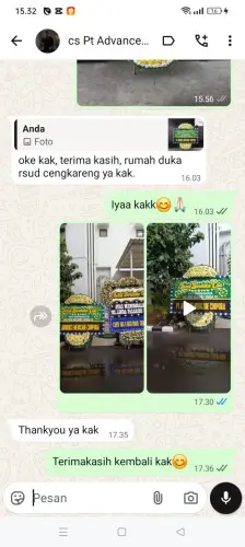 Testimonial Papan Bunga Pernikahan wanasalam