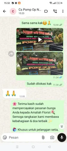 Testimonial Papan Bunga wanasalam