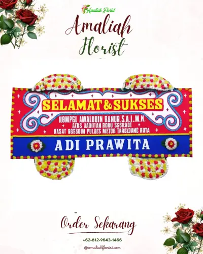 Karangan Bunga Ucapan Selamat wanasalam